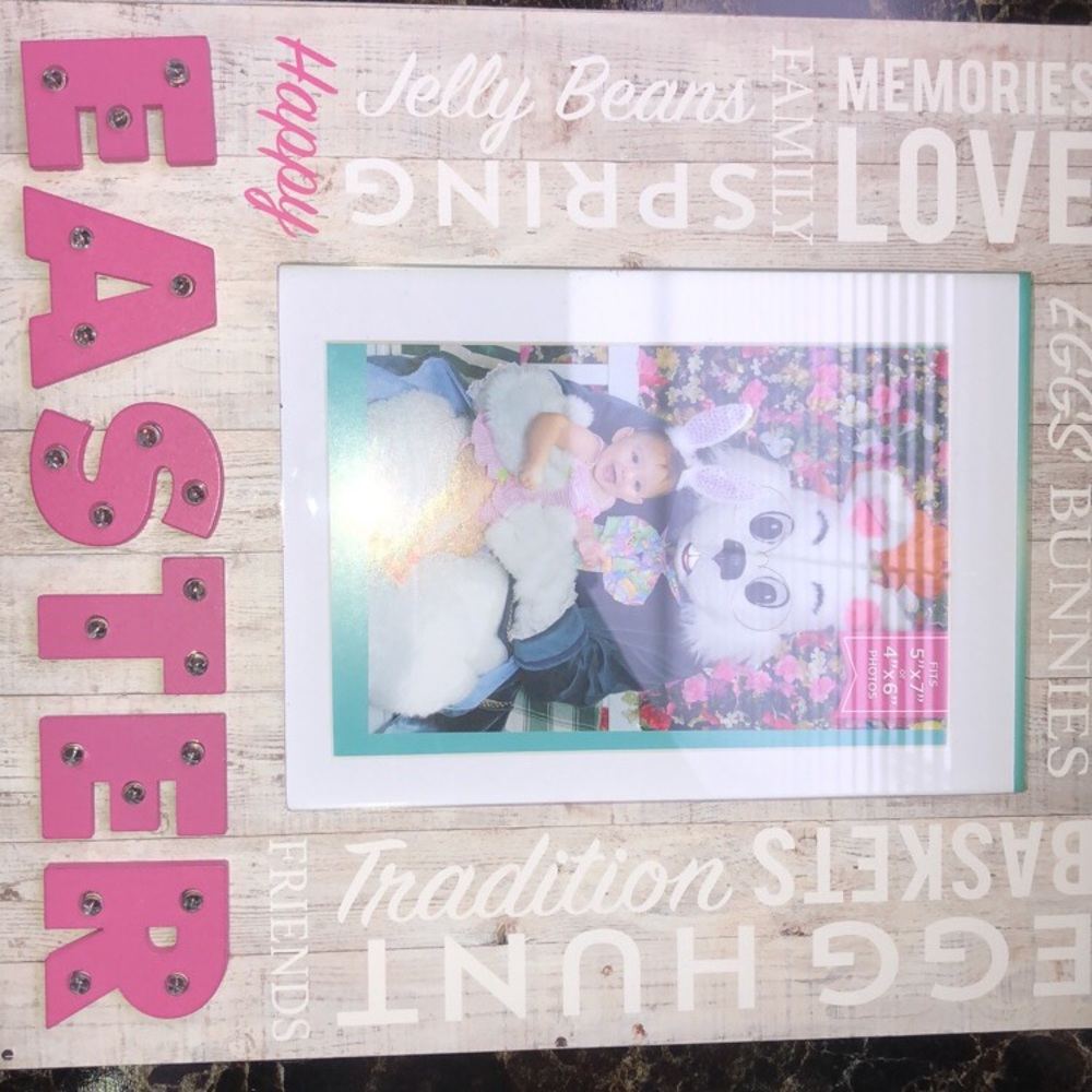 Easter picture frame with lights